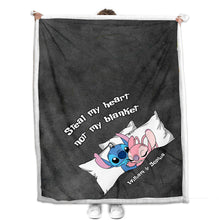 Load image into Gallery viewer, Personalized Ohana Blanket for Couples with Custom Names
