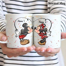 Load image into Gallery viewer, Personalized Mickey &amp; Minnie Couple Mug Custom Names Gift
