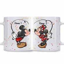Load image into Gallery viewer, Personalized Mickey &amp; Minnie Couple Mug Custom Names Gift
