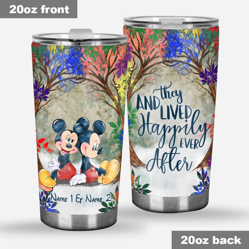 Personalized LGBT Support Tumbler with Custom Names - Unique Couple Gift