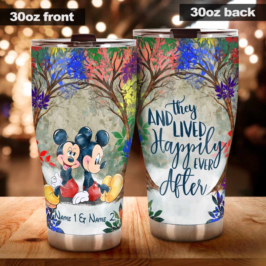 Personalized LGBT Support Tumbler with Custom Names - Unique Couple Gift