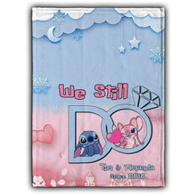 Load image into Gallery viewer, Personalized Couple Blanket with Custom Name for Anniversary Gift
