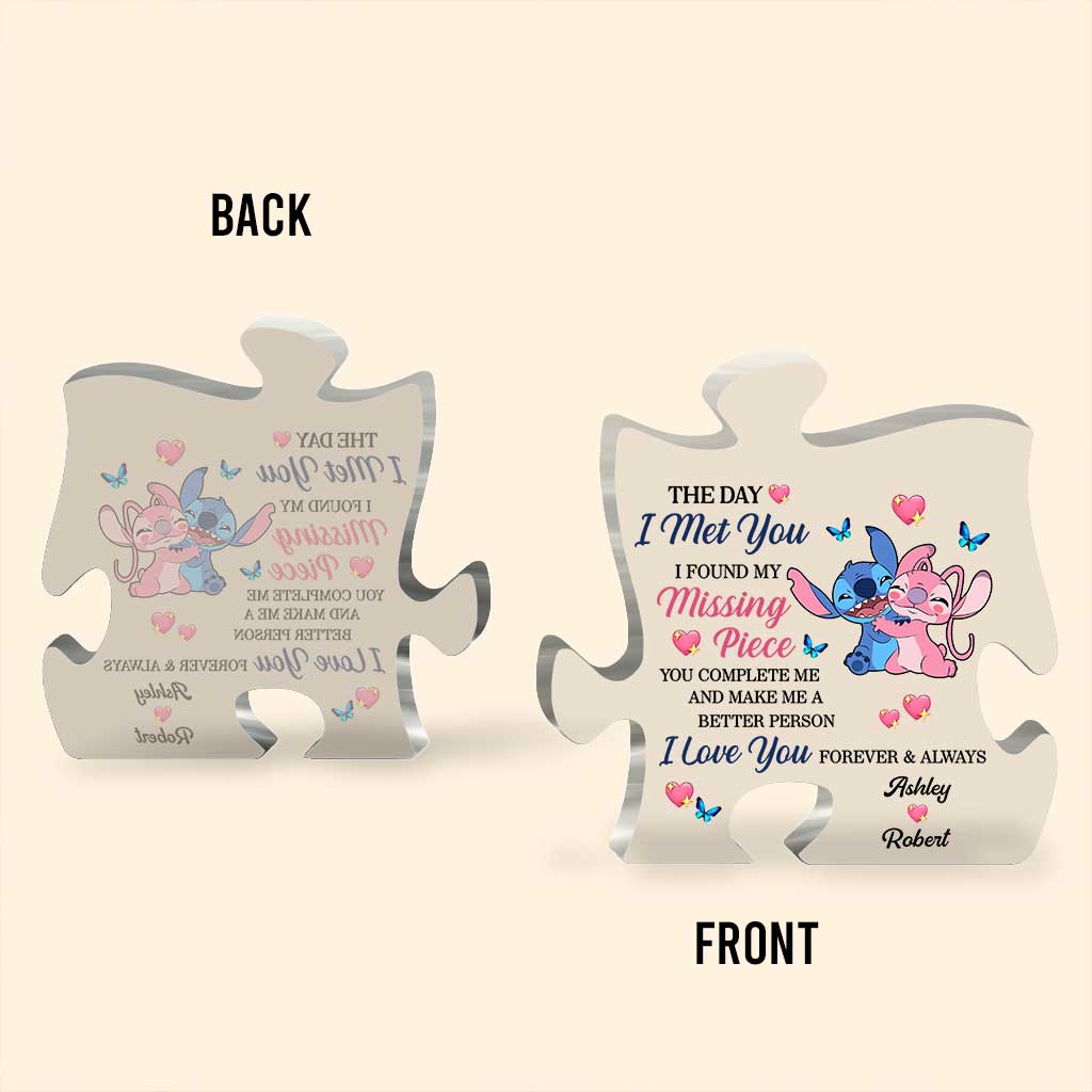 Personalized Custom Shaped Acrylic Couple Plaque Gift for Anniversary or Valentine's Day