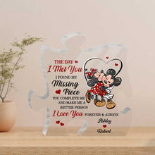Load image into Gallery viewer, Personalized Couple Acrylic Plaque Custom Name Gift for Anniversary

