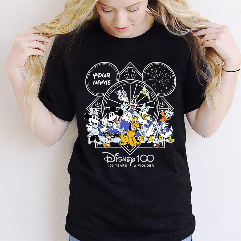 Personalized Disney 100 Years T-shirt & Hoodie with Custom Name for Birthday & Christmas