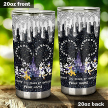 Load image into Gallery viewer, Personalized 100 Years of Wonder Mouse Tumbler Custom Name Gift
