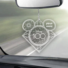 Load image into Gallery viewer, Personalized Disney 100 Car Ornament Custom Name Gift for Christmas
