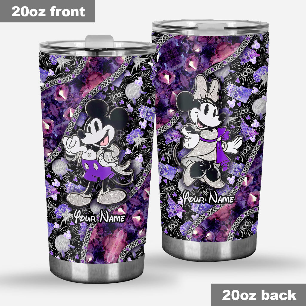Personalized Mickey Mouse Tumbler Custom Name 100th Anniversary Gift