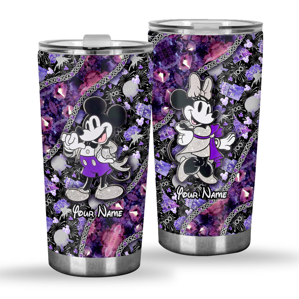 Personalized Mickey Mouse Tumbler Custom Name 100th Anniversary Gift