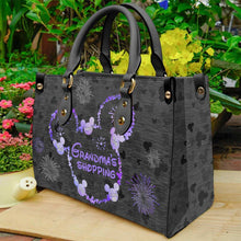 Load image into Gallery viewer, Personalized Leather Handbag for Grandma's Shopping Gift
