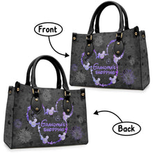 Load image into Gallery viewer, Personalized Leather Handbag for Grandma's Shopping Gift
