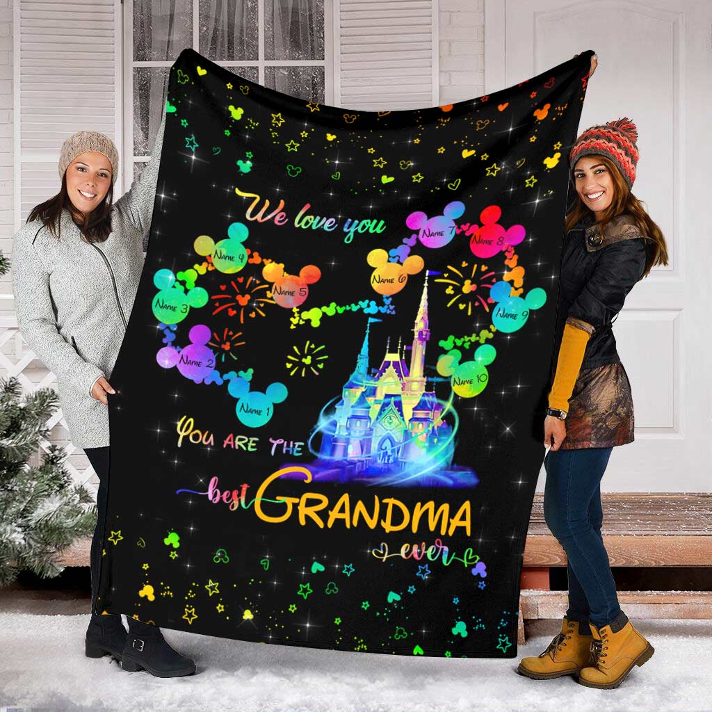 Personalized Grandma Blanket Unique Gift for Mother's Day