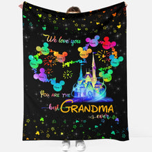 Load image into Gallery viewer, Personalized Grandma Blanket Unique Gift for Mother's Day
