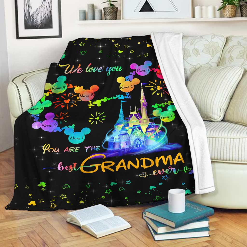 Personalized Grandma Blanket Unique Gift for Mother's Day