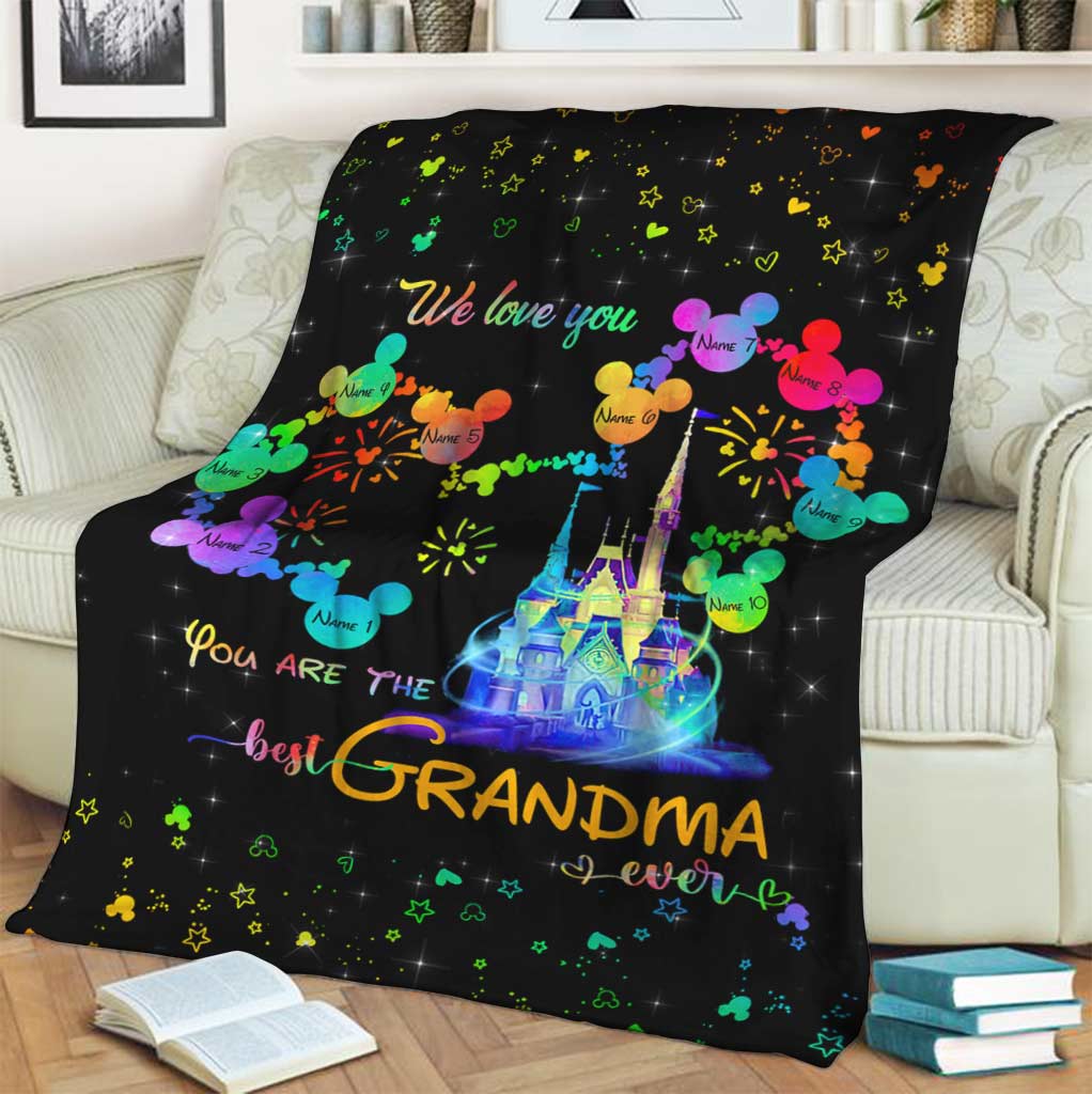 Personalized Grandma Blanket Unique Gift for Mother's Day