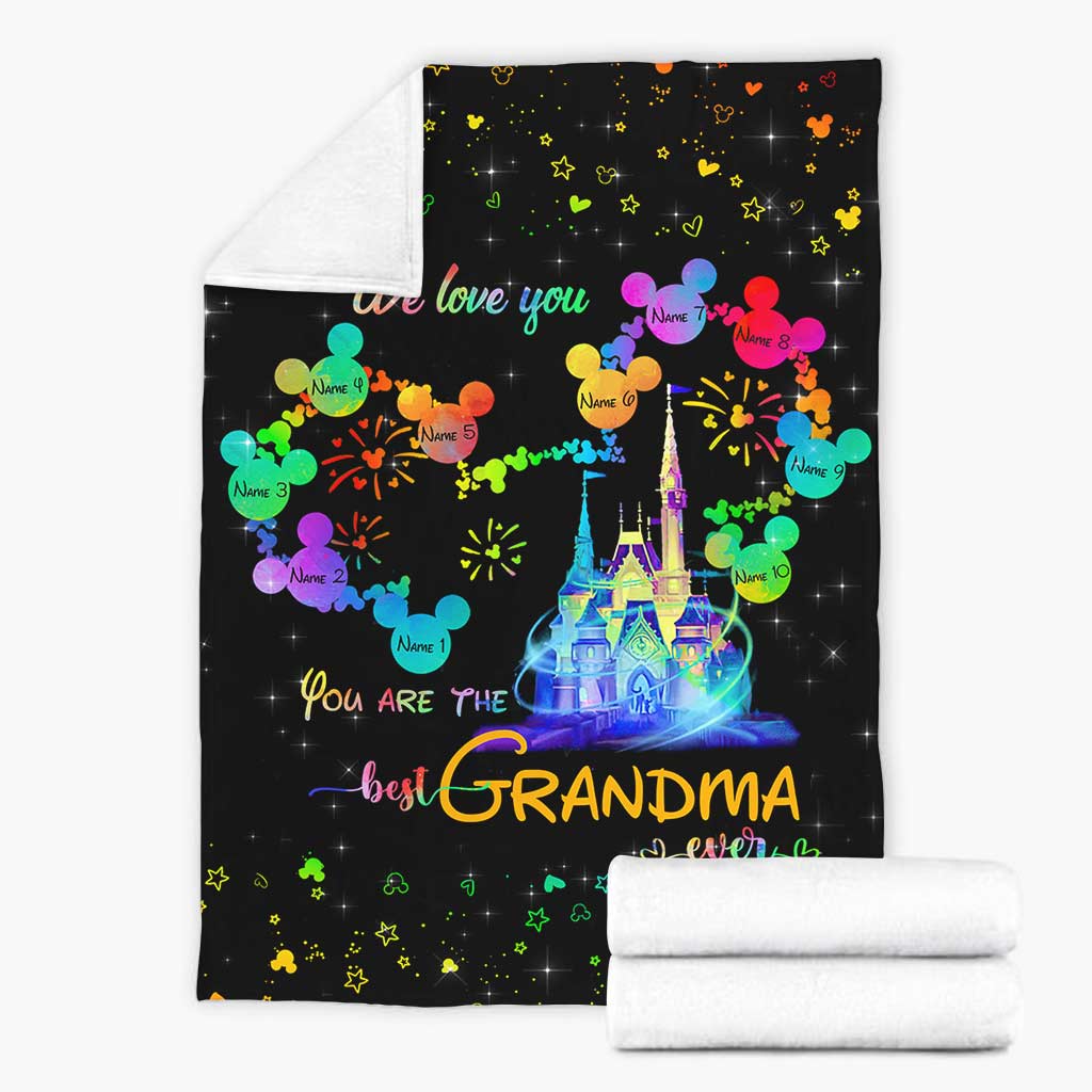 Personalized Grandma Blanket Unique Gift for Mother's Day