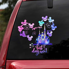 Load image into Gallery viewer, Personalized Best Day Ever Mouse Decal for Car or Wall
