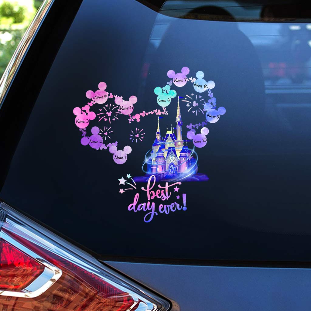 Personalized Best Day Ever Mouse Decal for Car or Wall