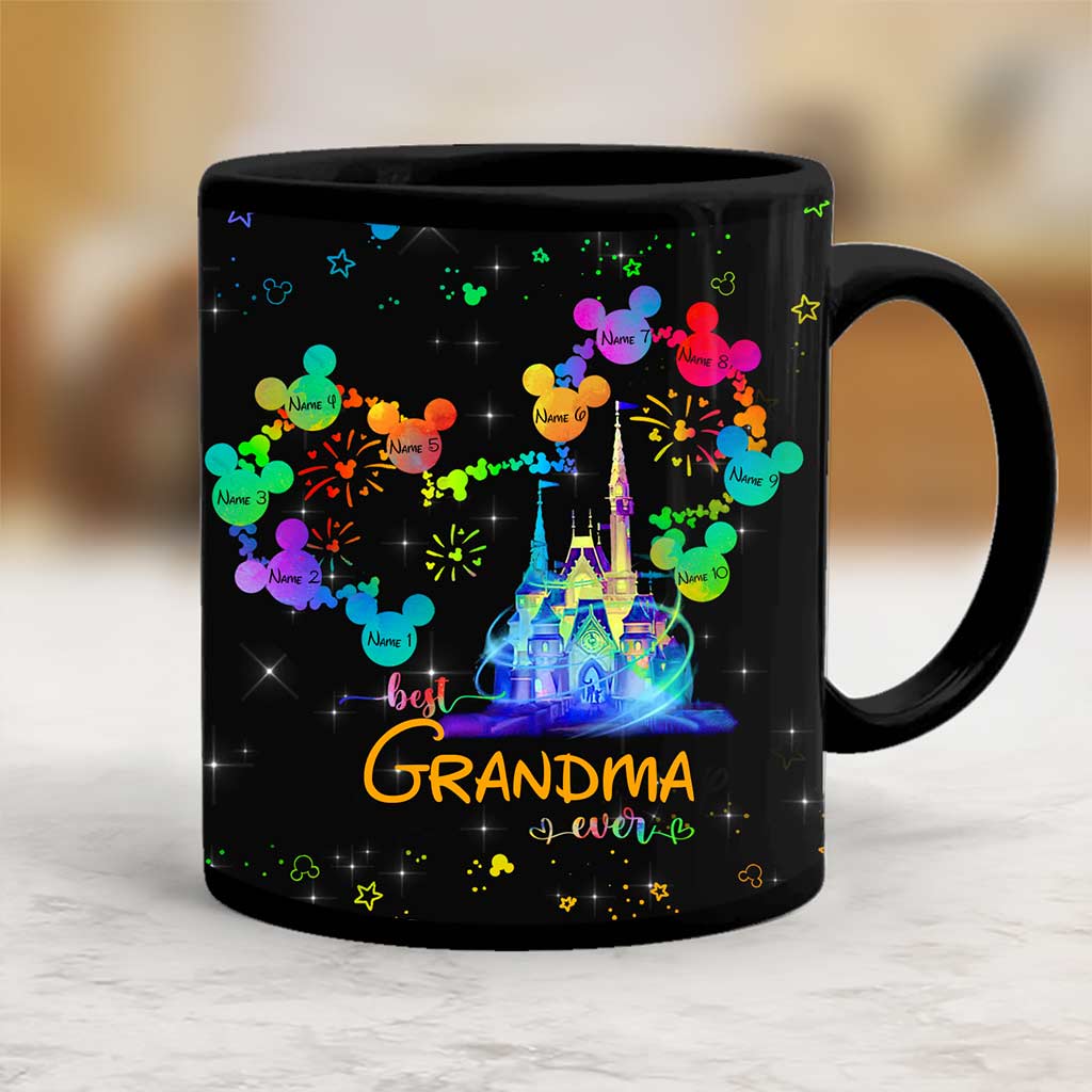 Personalized Best Grandma Ever Mouse Mug Custom Name Gift