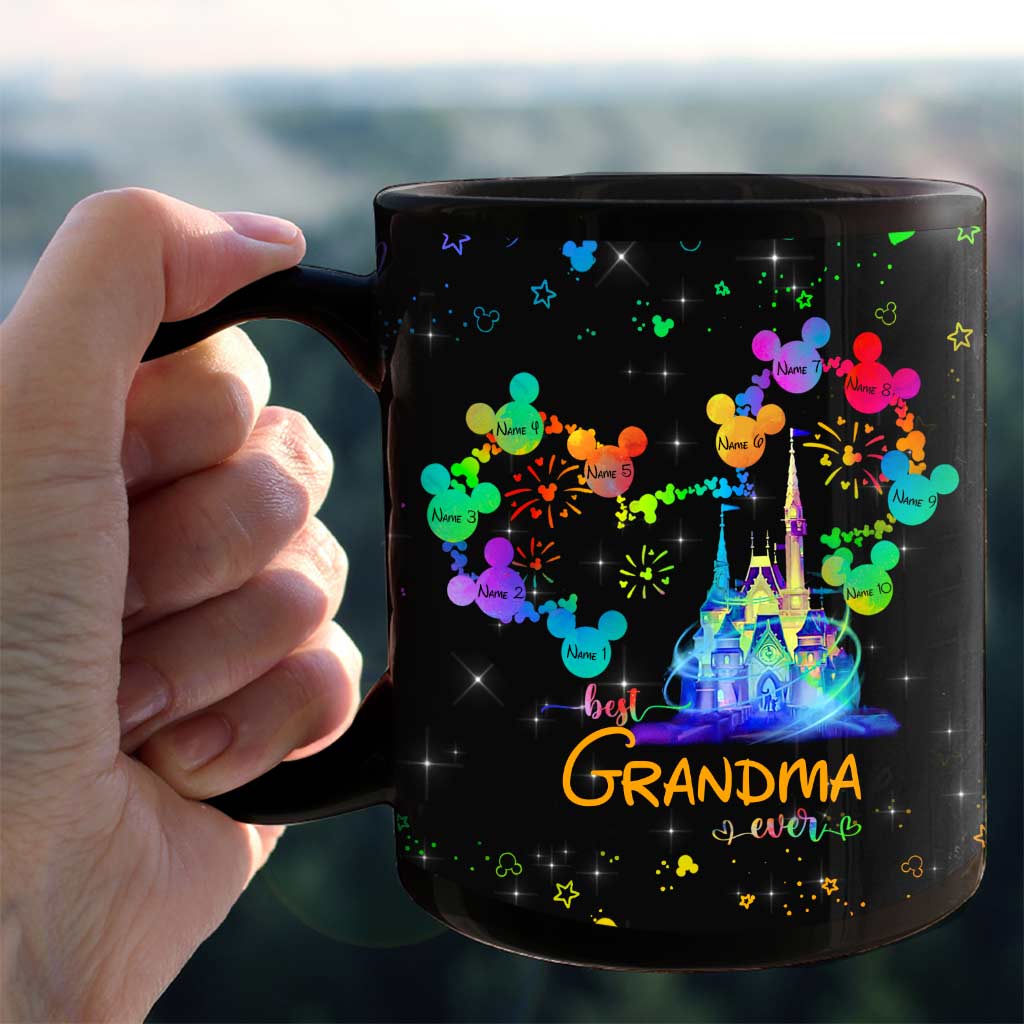 Personalized Best Grandma Ever Mouse Mug Custom Name Gift