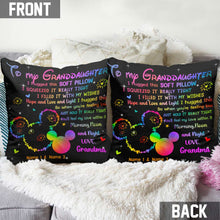 Load image into Gallery viewer, Personalized Soft Pillow with Heartwarming Message for Grandma's Granddaughter
