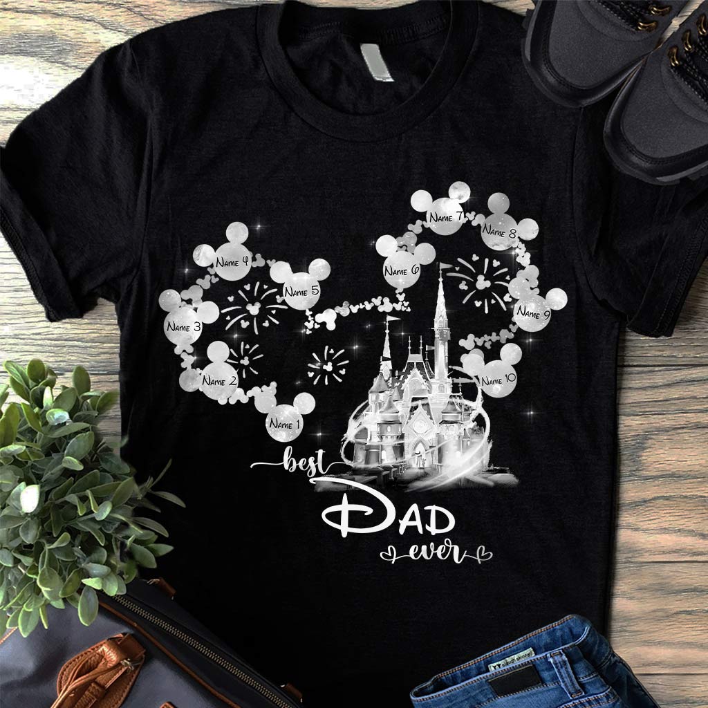 Personalized Best Dad Ever T-Shirt & Hoodie Gift for Father's Day