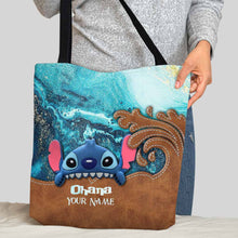Load image into Gallery viewer, Personalized Ohana Tote Bag Custom Name Gift for Family
