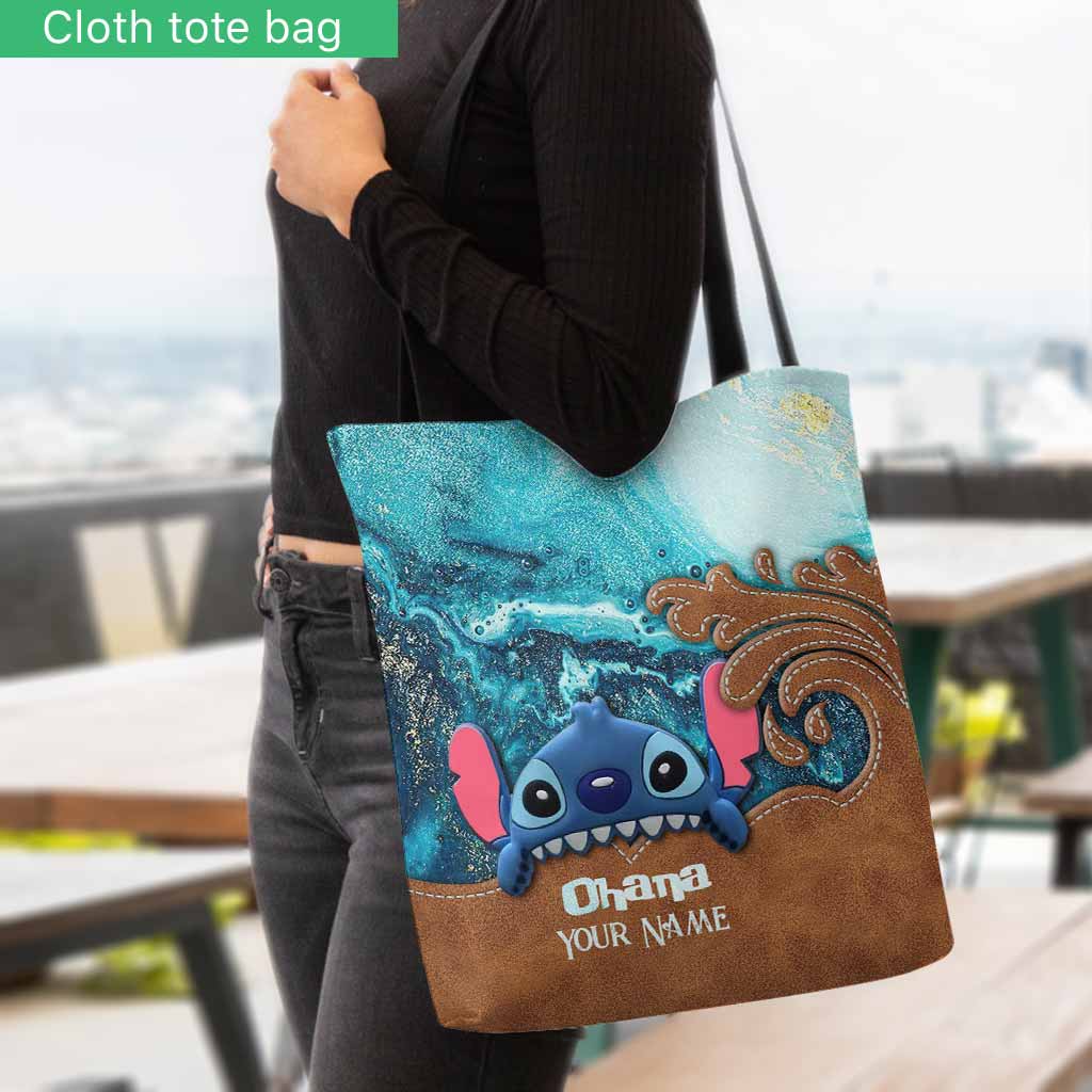 Personalized Ohana Tote Bag Custom Name Gift for Family