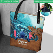 Load image into Gallery viewer, Personalized Ohana Tote Bag Custom Name Gift for Family
