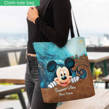 Load image into Gallery viewer, Personalized Mickey Mouse Tote Bag Summer Vibes Custom Name Gift
