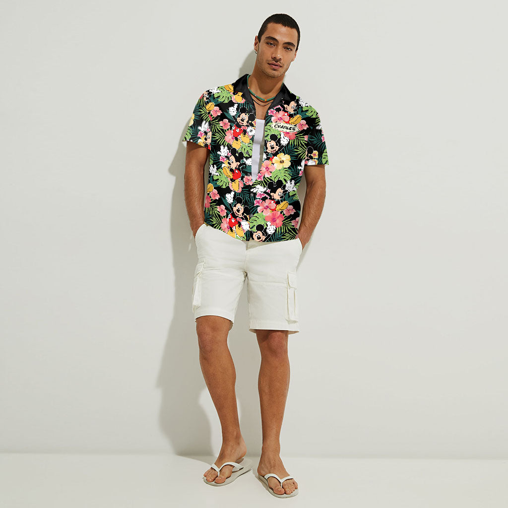 Personalized Hawaiian Shirt with Name Custom Print Gift for Summer
