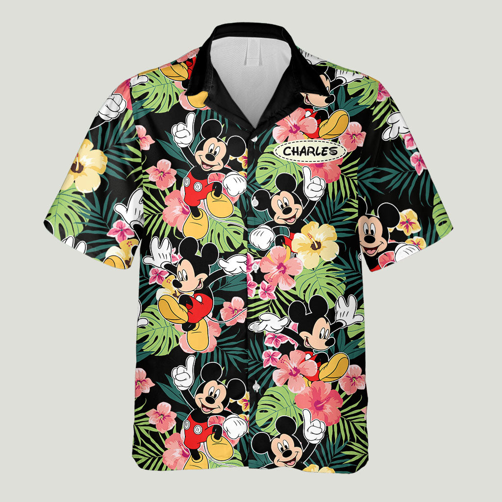 Personalized Hawaiian Shirt with Name Custom Print Gift for Summer
