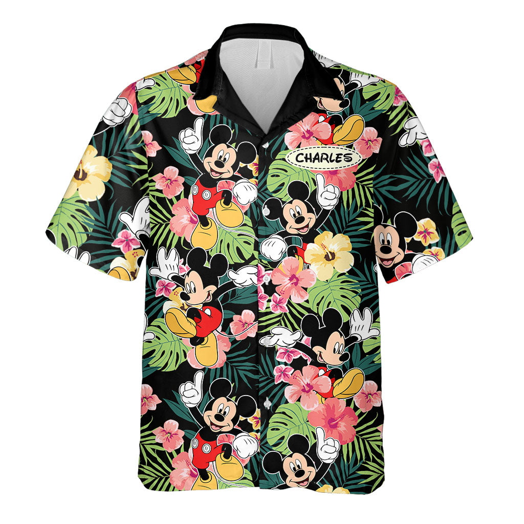 Personalized Hawaiian Shirt with Name Custom Print Gift for Summer