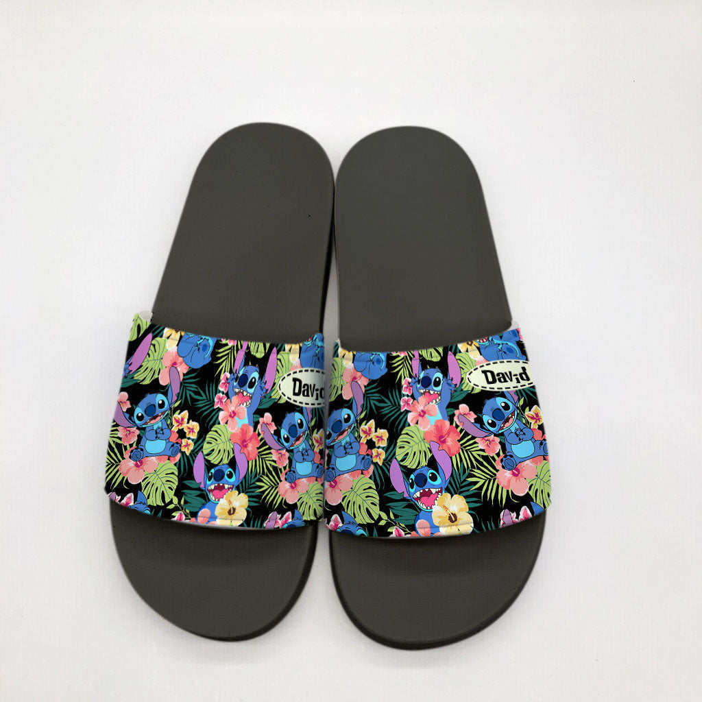Personalized Ohana Slide Sandals with Custom Name for Beach or Home