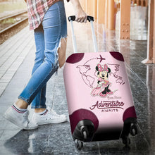 Load image into Gallery viewer, Personalized Minnie Mouse Luggage Cover Custom Name Travel Gift
