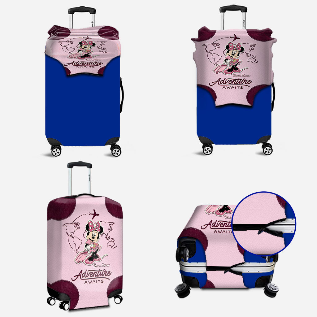 Personalized Minnie Mouse Luggage Cover Custom Name Travel Gift