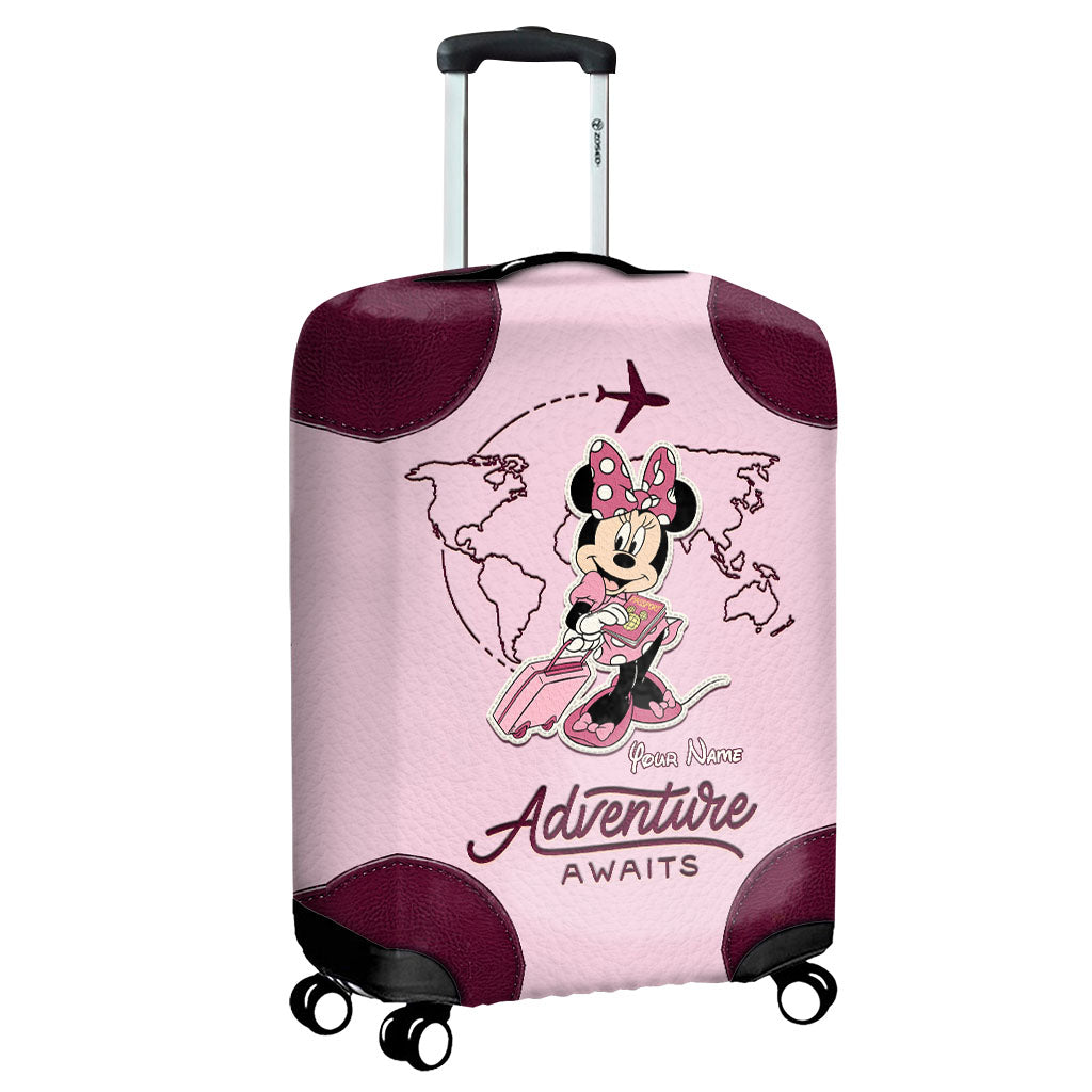 Personalized Minnie Mouse Luggage Cover Custom Name Travel Gift