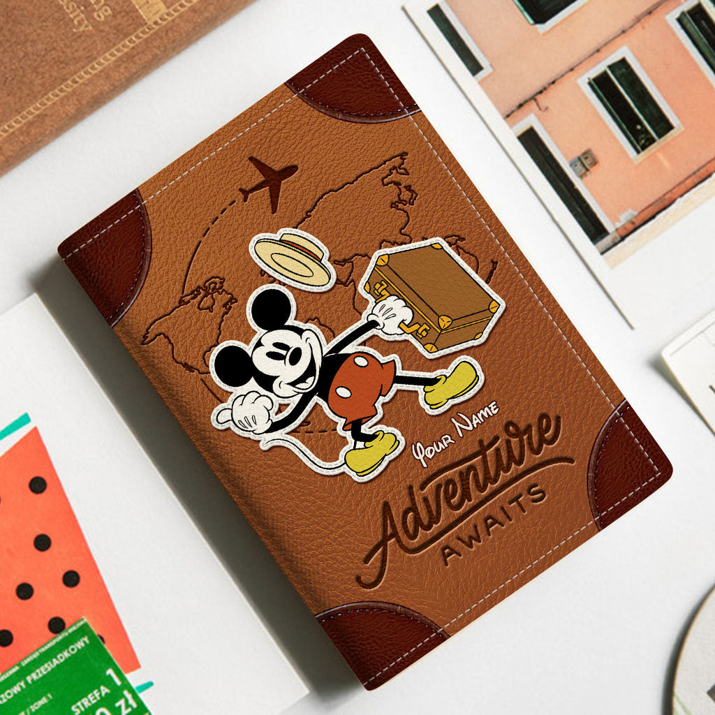 Personalized Mouse Passport Holder Custom Name Travel Gift