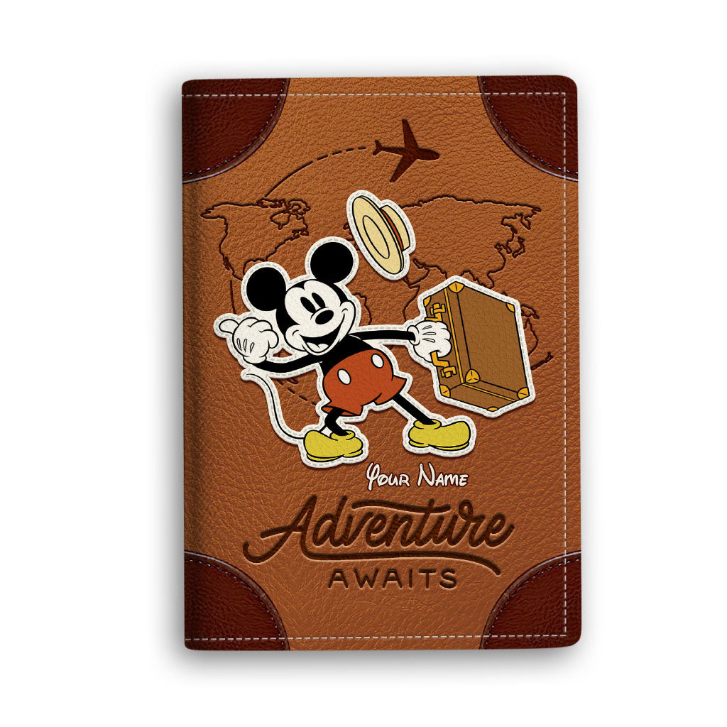 Personalized Mouse Passport Holder Custom Name Travel Gift
