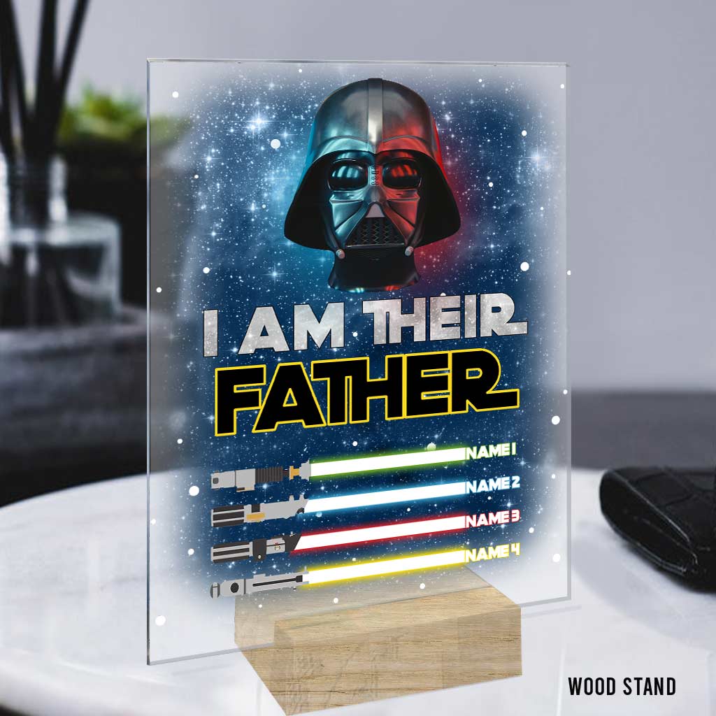 Personalized Father's Day Acrylic Plaque Custom Names Gift