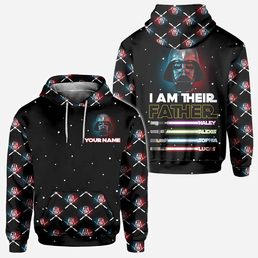 Personalized I Am Their Father Hoodie Custom Name Gift for Dad