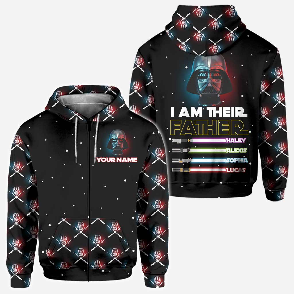 Personalized I Am Their Father Hoodie Custom Name Gift for Dad