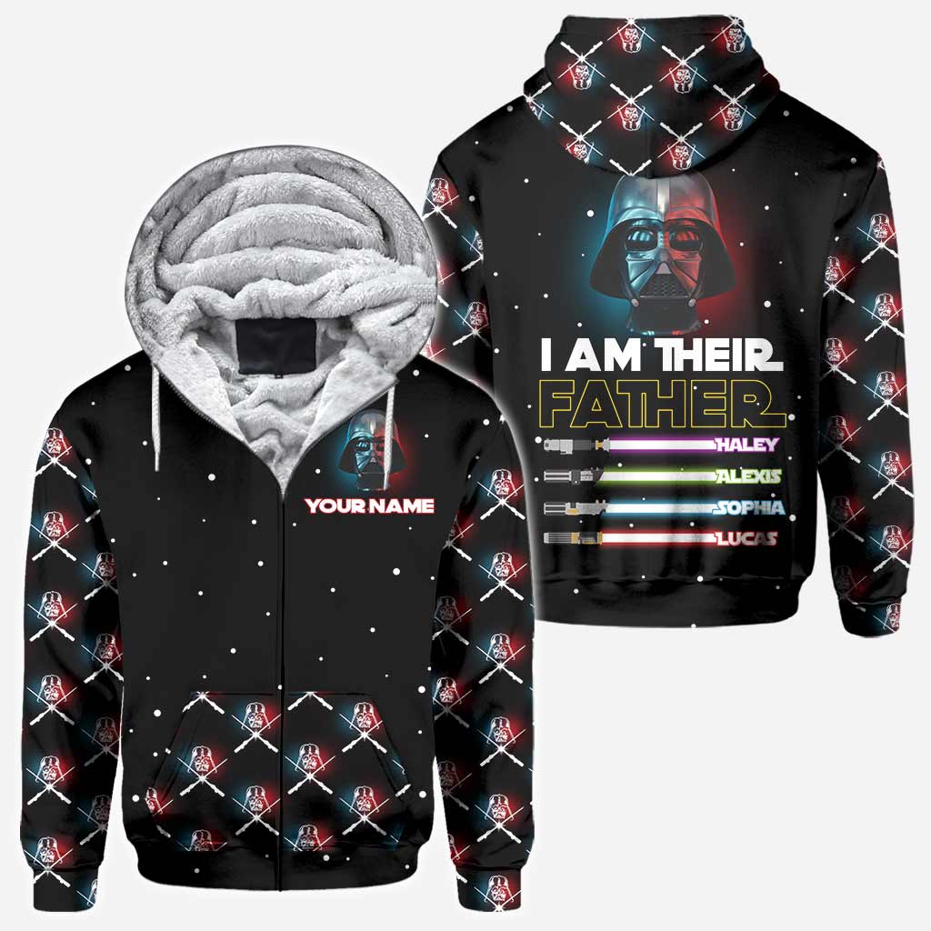 Personalized I Am Their Father Hoodie Custom Name Gift for Dad