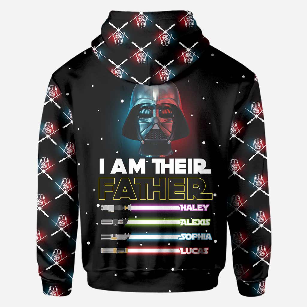 Personalized I Am Their Father Hoodie Custom Name Gift for Dad
