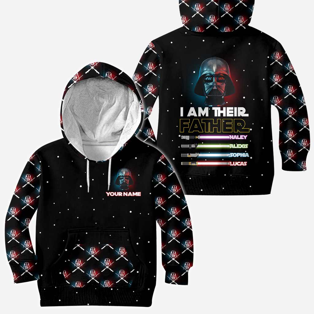 Personalized I Am Their Father Hoodie Custom Name Gift for Dad
