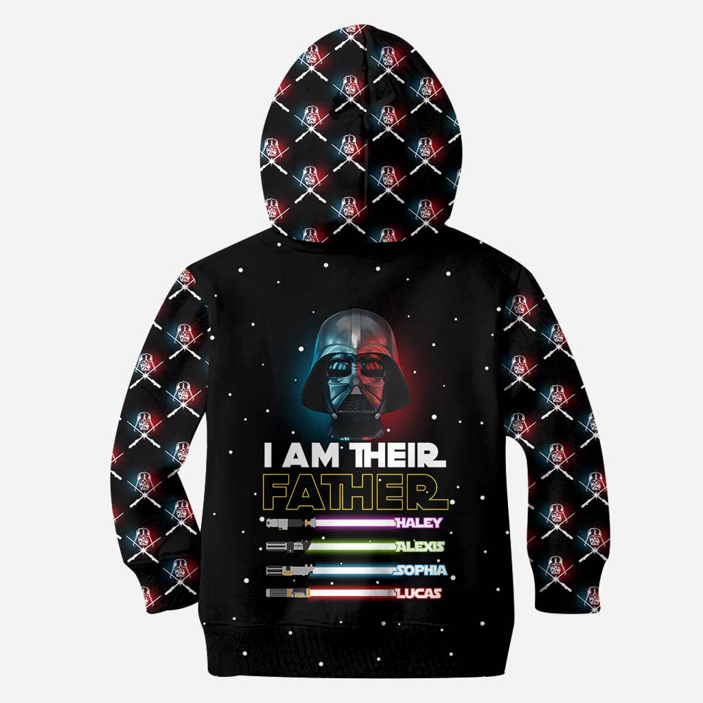 Personalized I Am Their Father Hoodie Custom Name Gift for Dad