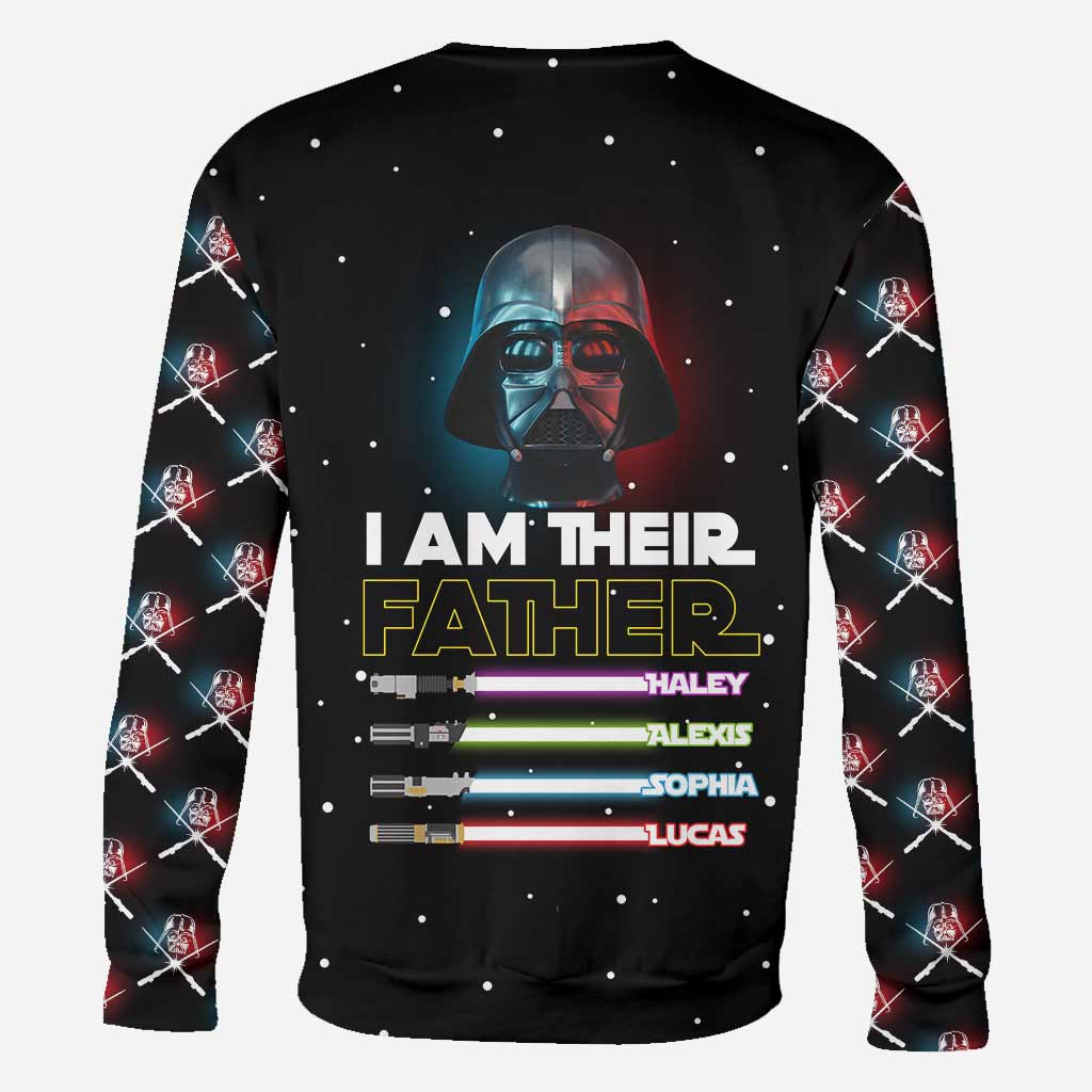 Personalized I Am Their Father Hoodie Custom Name Gift for Dad