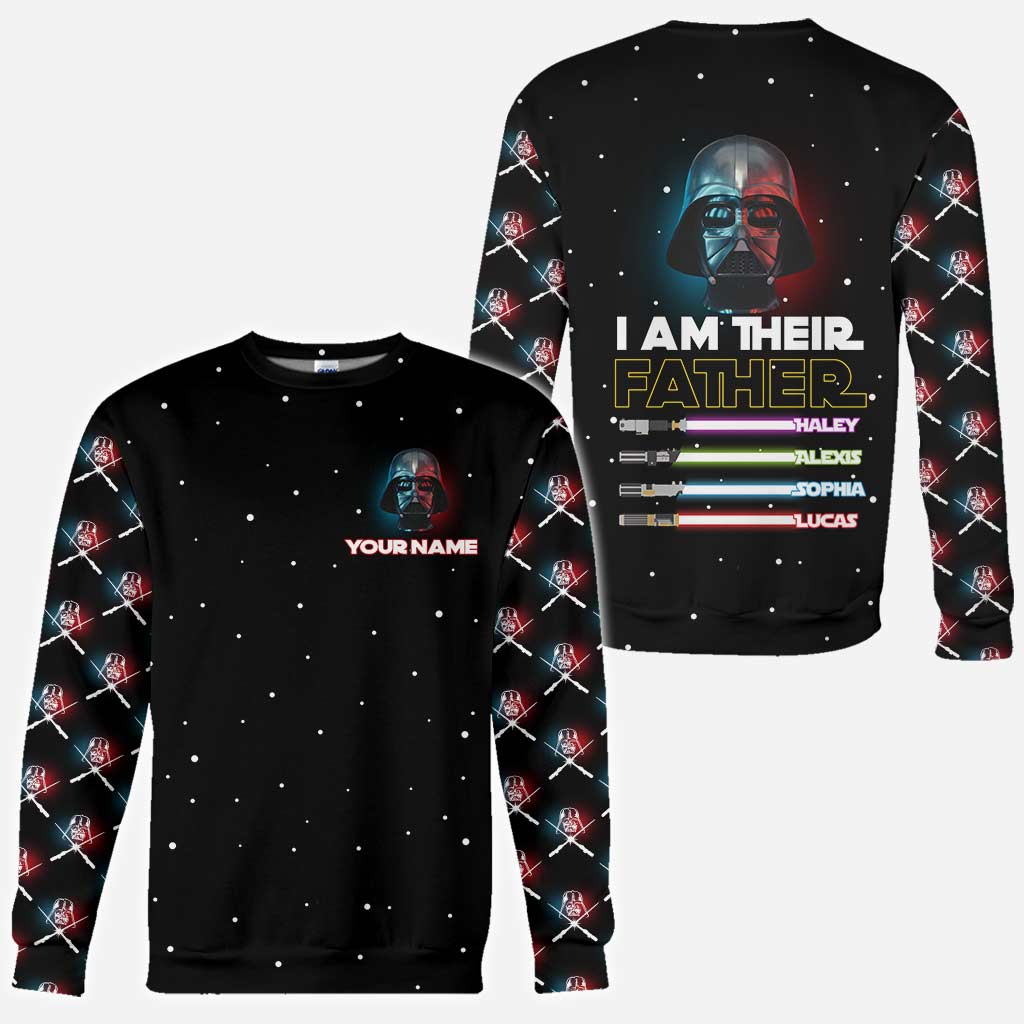 Personalized I Am Their Father Hoodie Custom Name Gift for Dad