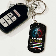 Load image into Gallery viewer, Personalized Stainless Steel Keychain for Dad Gift Idea
