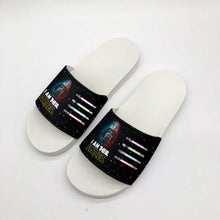 Load image into Gallery viewer, Personalized I Am Their Father Slide Sandals Gift for Dad
